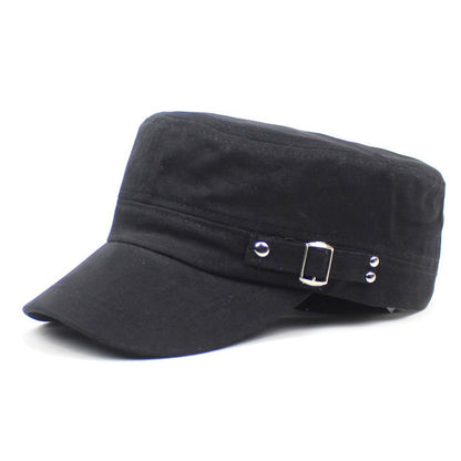 Men's Cotton Flat-Brim Baseball Cap