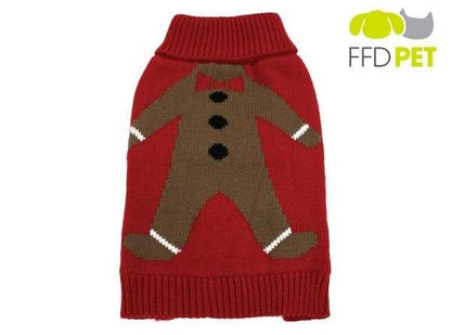 Holiday Pet Sweater – Santa, Gingerbread or Snowman