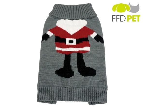 Holiday Pet Sweater – Santa, Gingerbread or Snowman