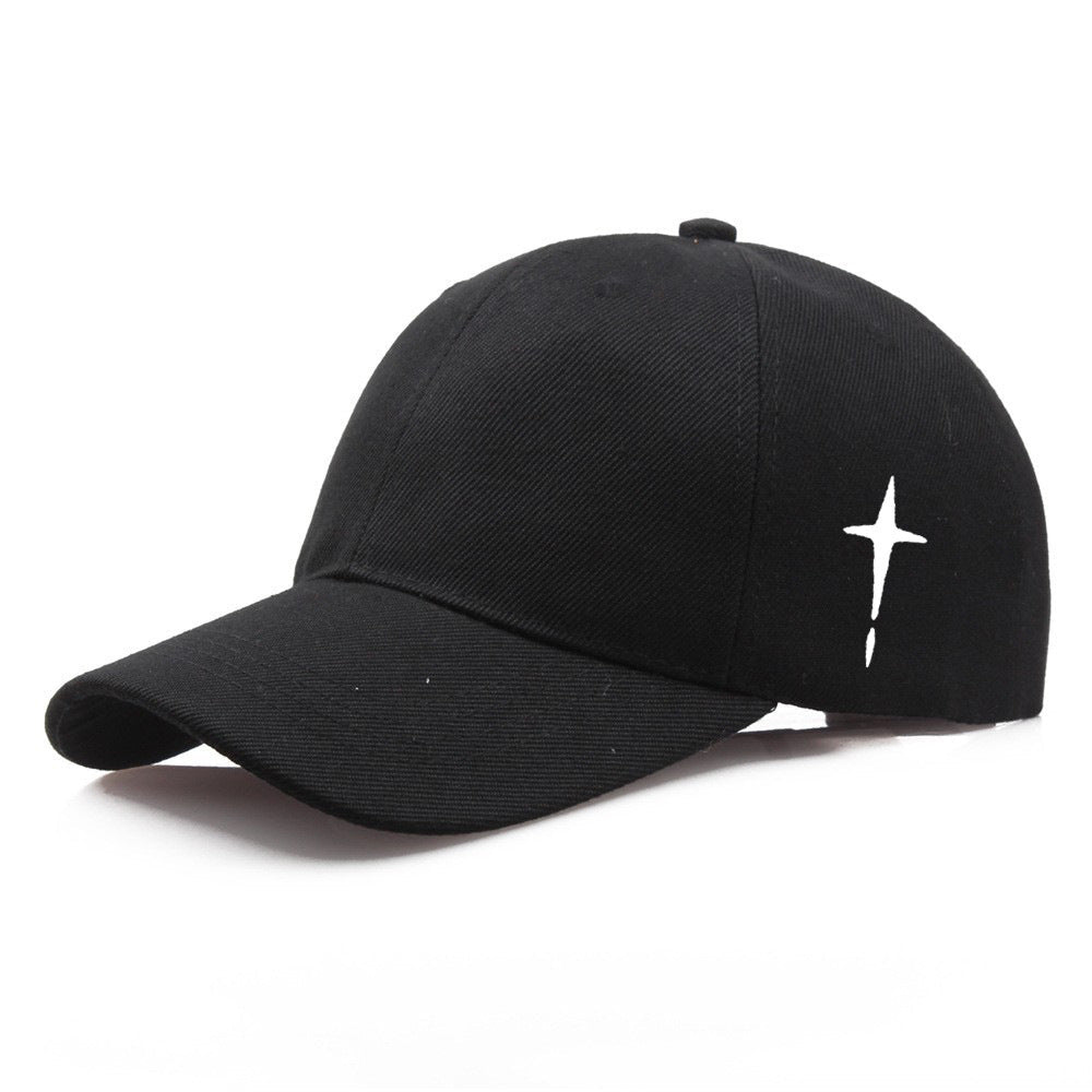 Men's Cross Print Cotton Baseball Cap