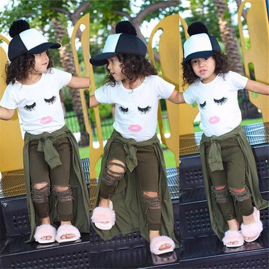 Toddler Girls' Tee, Pants & Leggings Set (6M–4Y)