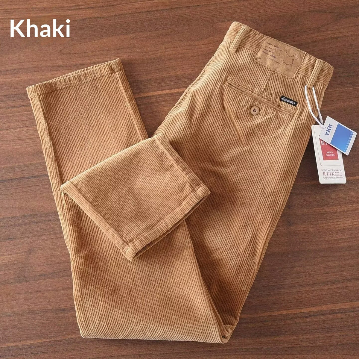 Men's Retro Straight-Leg Workwear Trousers
