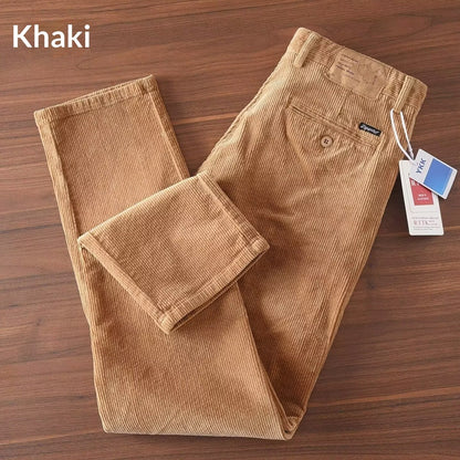 Men's Retro Straight-Leg Workwear Trousers