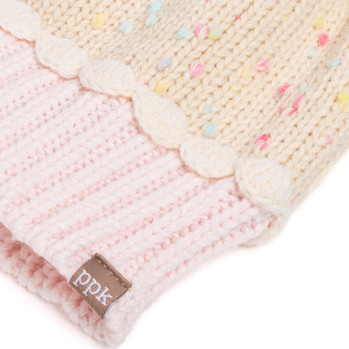 Cupcake Knit Beanie for Kids, Fleece Lined