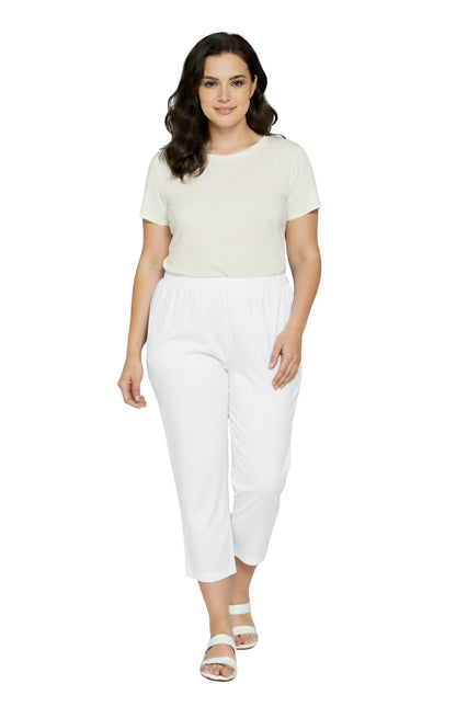 Women's Stretch Denim Capri Pants