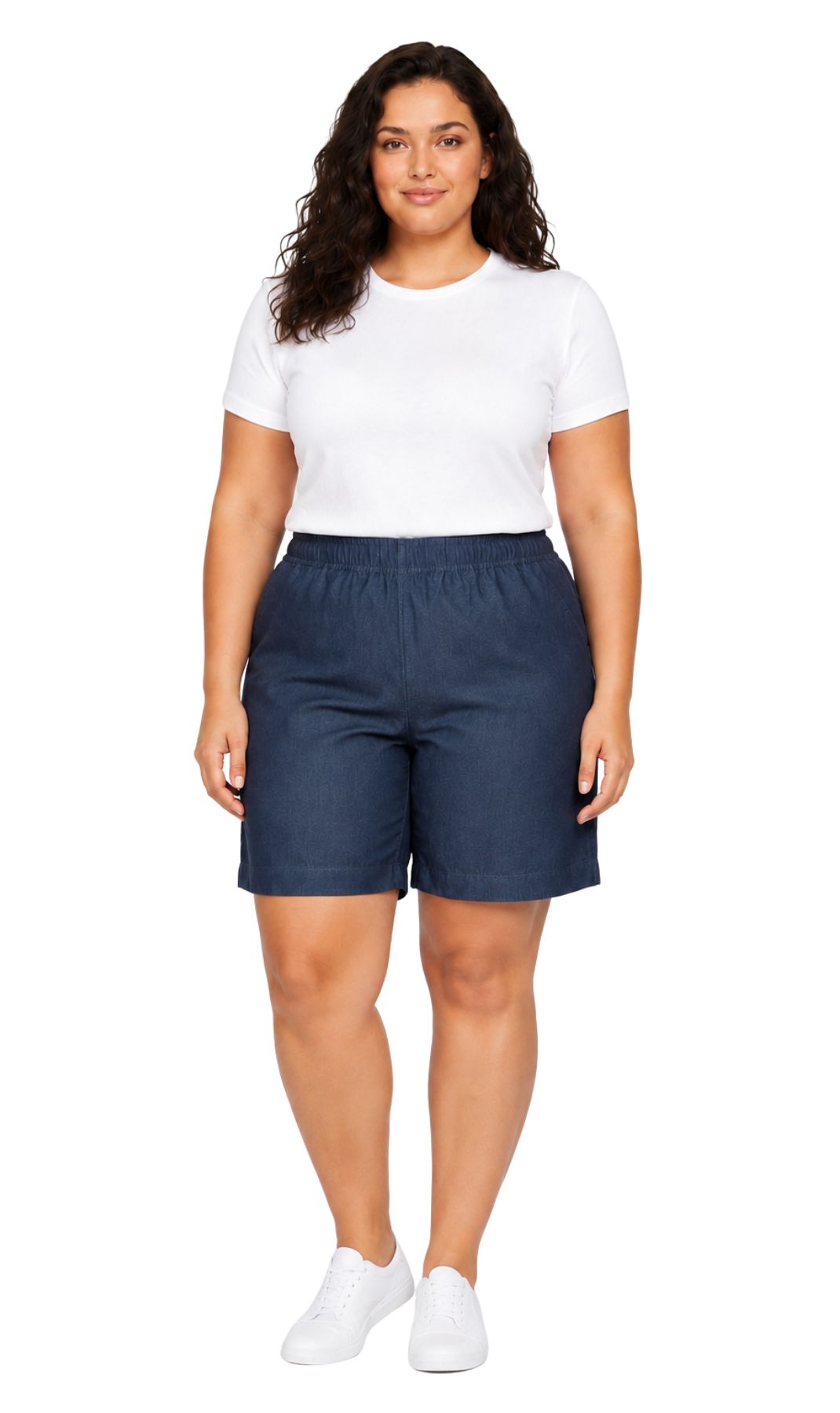 Women's Pull-On Denim & Twill Shorts, Stretch Waist