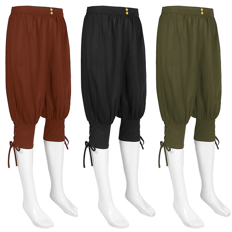 Men's Ankle-Strap Casual Trousers