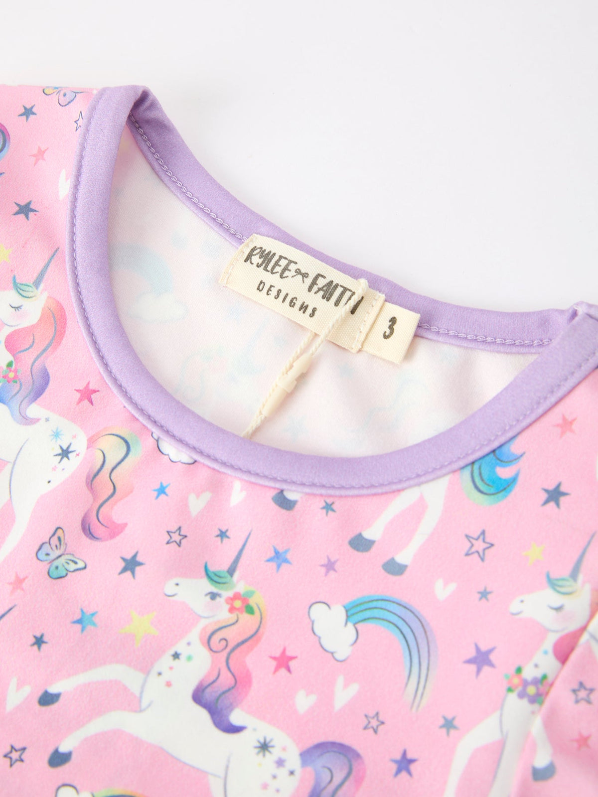 Girls' Pink Unicorn Pocket Dress