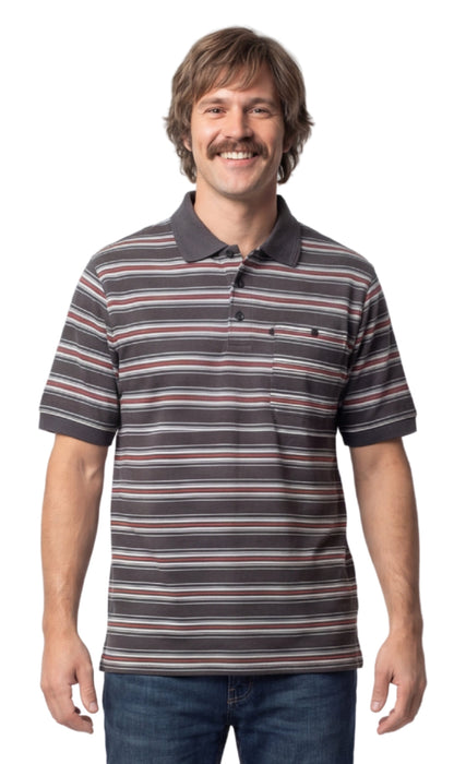 Men's Piqué Cotton-Blend Polo – Chest Pocket
