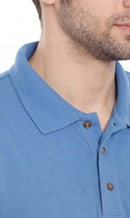 Men's Piqué Cotton-Blend Polo – Chest Pocket