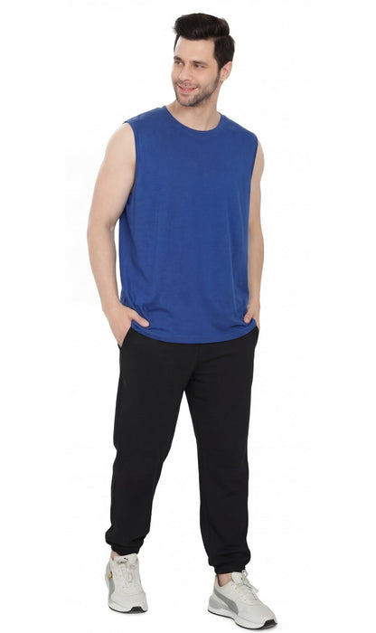 Men's Heavyweight Sleeveless Crew Neck Tee with Chest Pocket