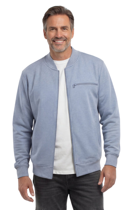 Men's Zip-Up Baseball Fleece Jacket