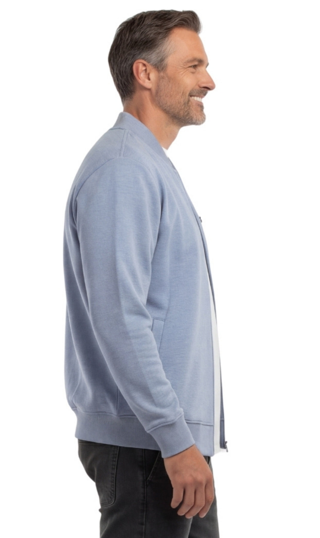 Men's Zip-Up Baseball Fleece Jacket