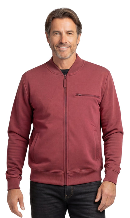 Men's Zip-Up Baseball Fleece Jacket