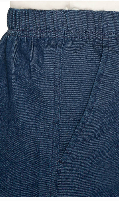 Women's Pull-On Denim & Twill Shorts, Stretch Waist