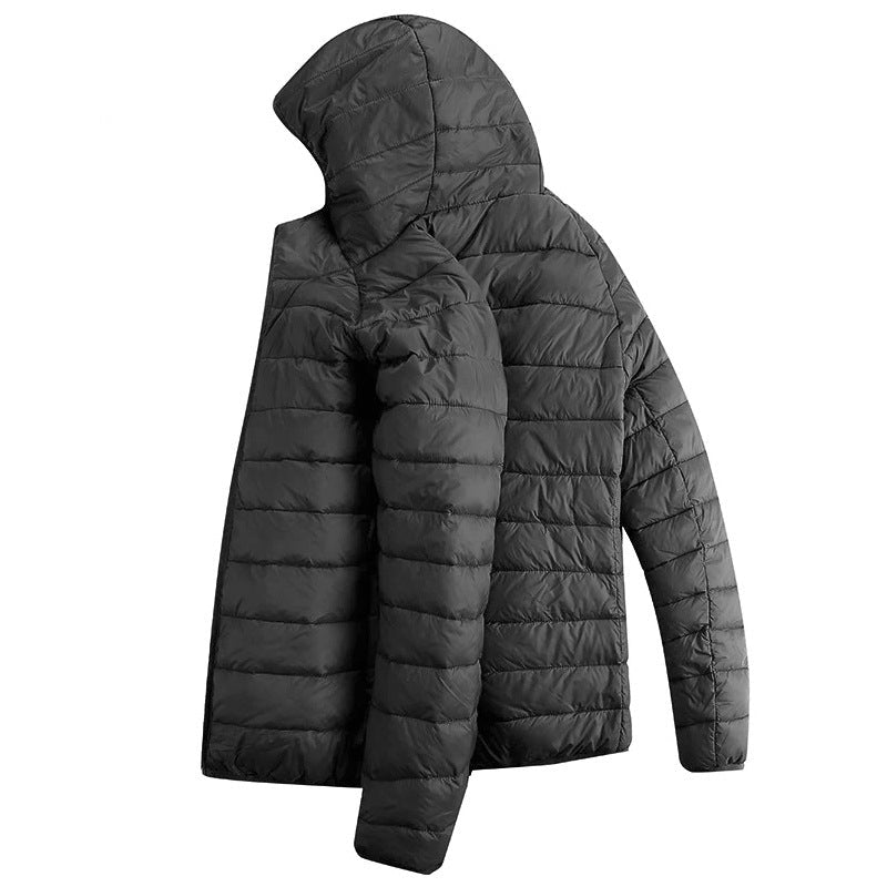 Men's Lightweight Zip Jacket, Hooded or Stand Collar