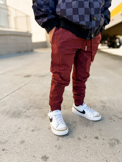 Veteran Slim Fit Jogger – Crimson
