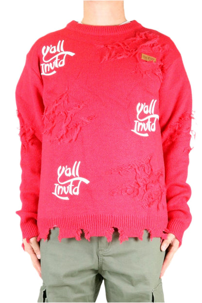 Men's Tassel-Knit Crewneck Sweater – Mei