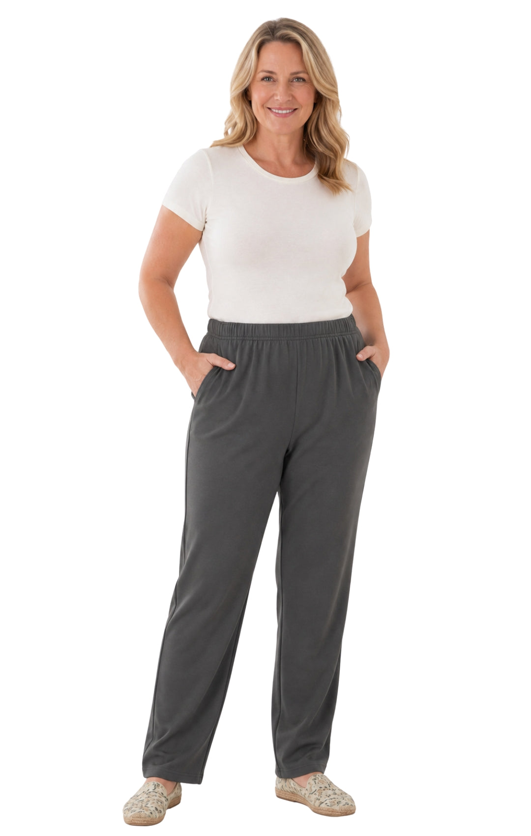 Women's Pull-On Knit Pants – Elastic Waist