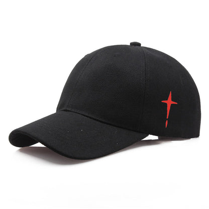 Men's Cross Print Cotton Baseball Cap