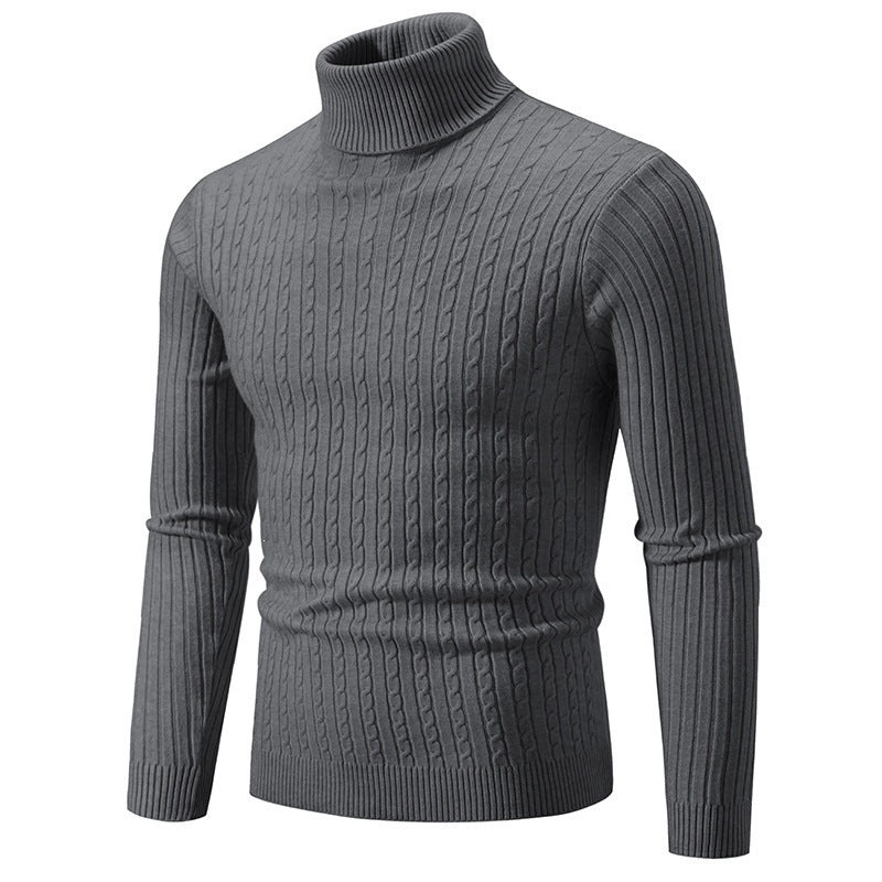 Men's Twist-Knit Pullover Sweater
