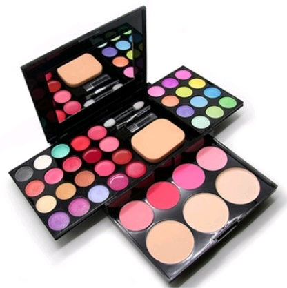 39-Color Makeup Box with Eyeshadow, Lipstick, Blush and Powder