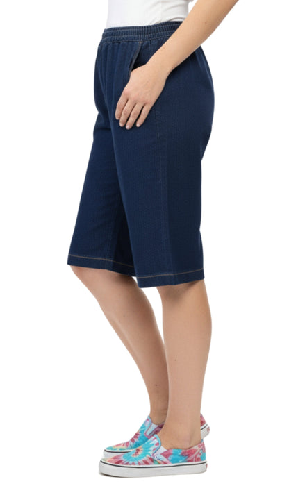 Women's Pull-On Bermuda Shorts – Denim & Twill