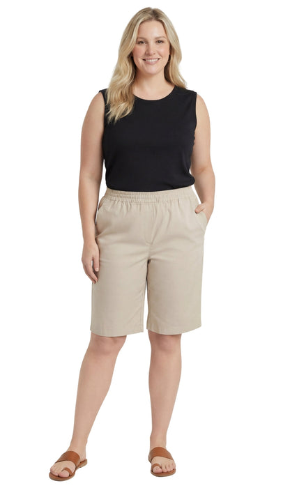 Women's Pull-On Bermuda Shorts – Denim & Twill