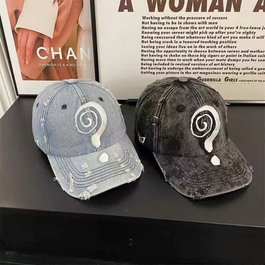 Men's Washed Distressed Baseball Cap