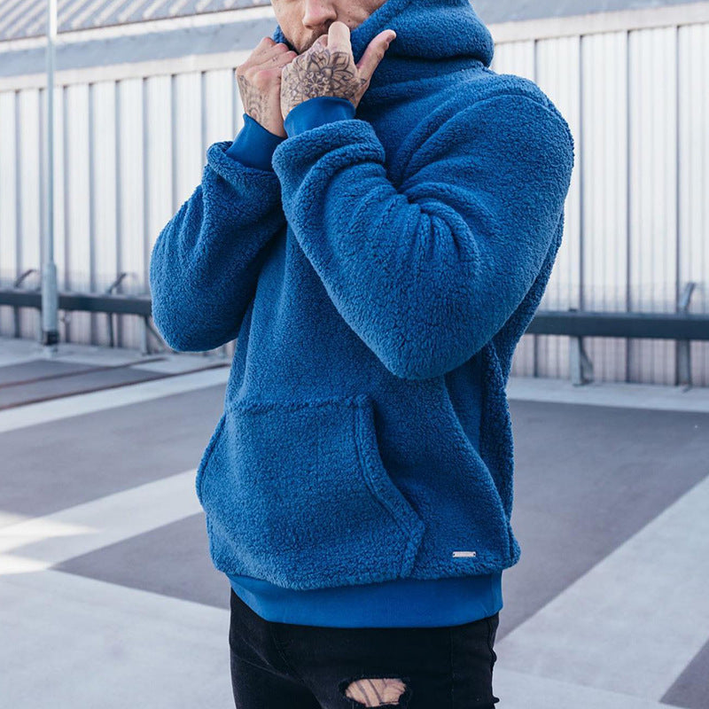 Men's Pullover Hoodie with Large Front Pocket
