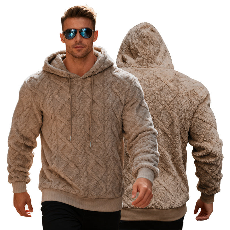 Men's Plush Fleece Pullover Hoodie