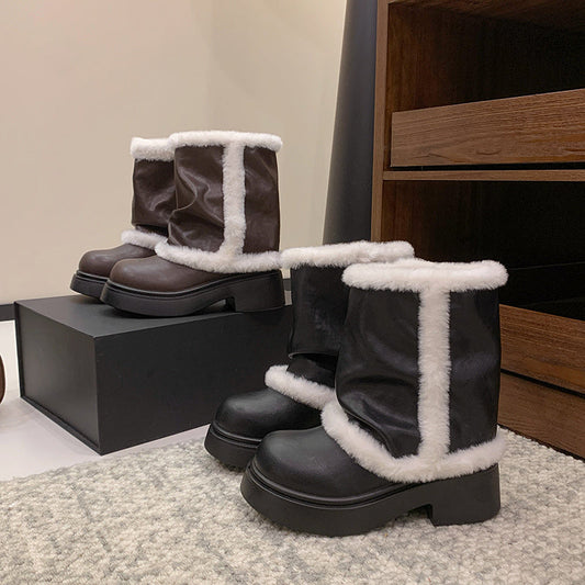 Women's Faux Fur Lined Ankle Boots