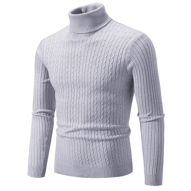 Men's Twist-Knit Pullover Sweater