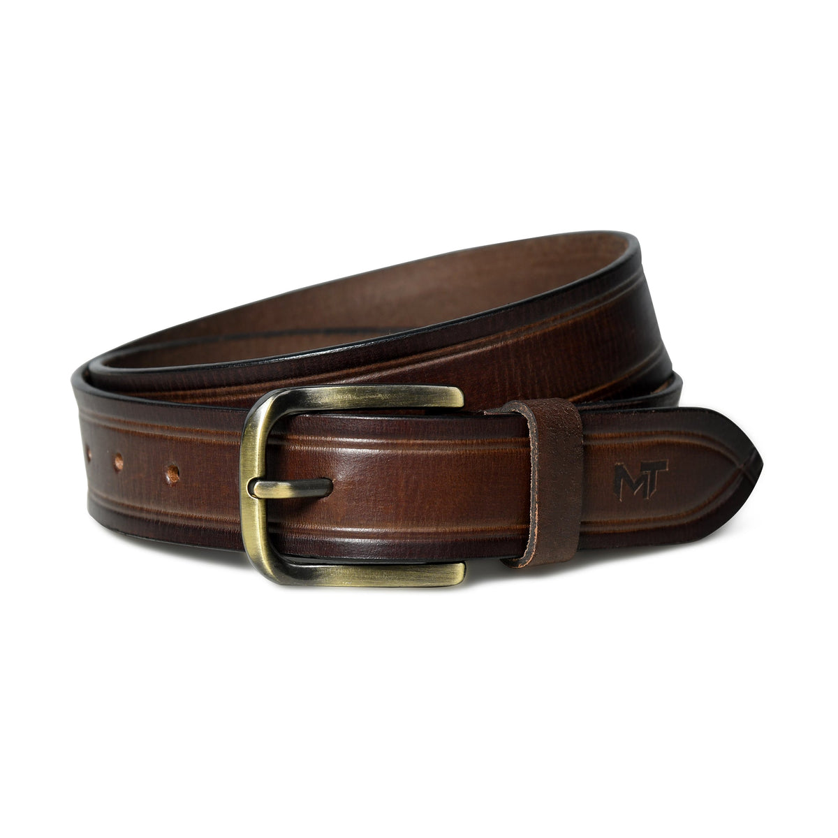 Brown Full-Grain Leather Belt