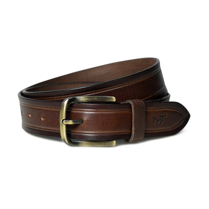 Brown Full-Grain Leather Belt