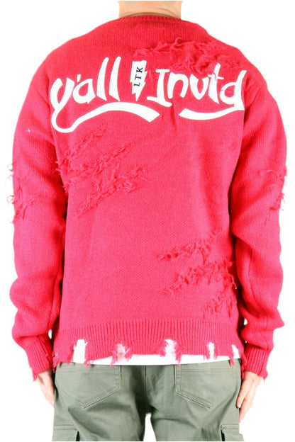 Men's Tassel-Knit Crewneck Sweater – Mei