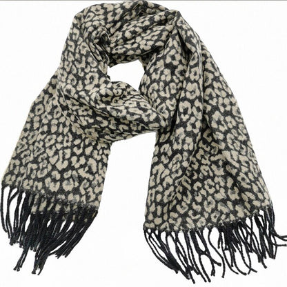 Leopard Print Warm Shawl Scarf