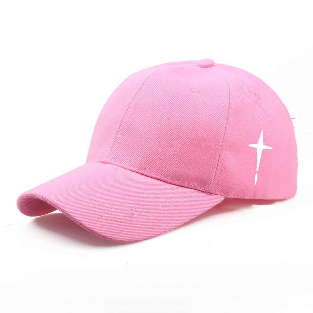 Men's Cross Print Cotton Baseball Cap