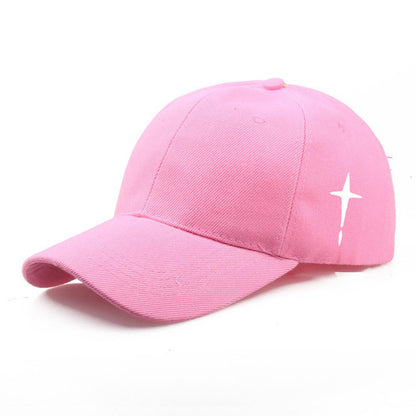 Men's Cross Print Cotton Baseball Cap