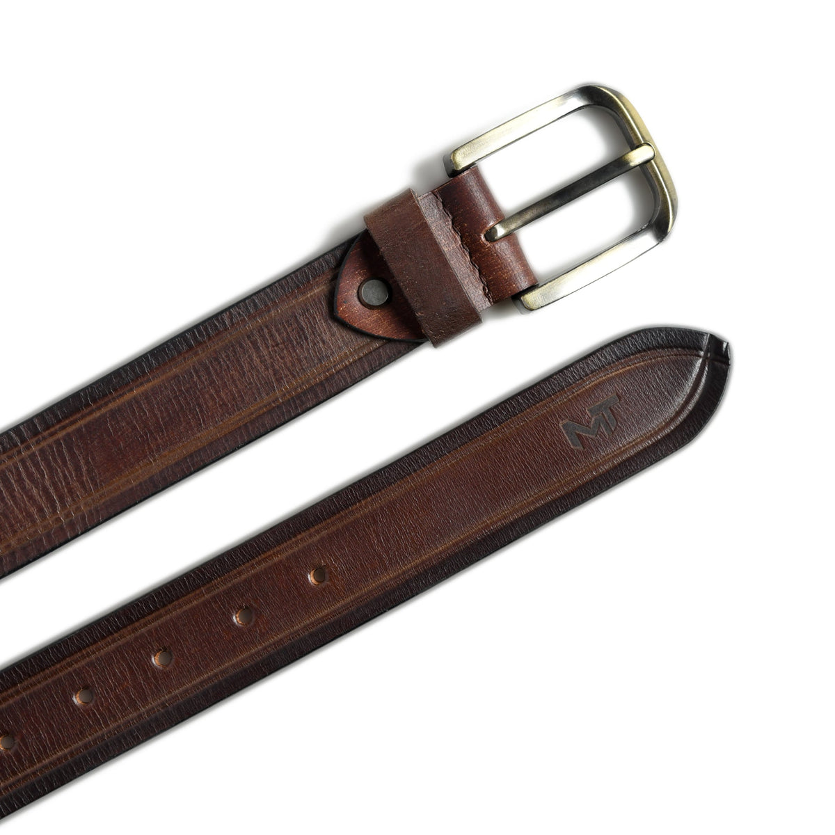 Brown Full-Grain Leather Belt