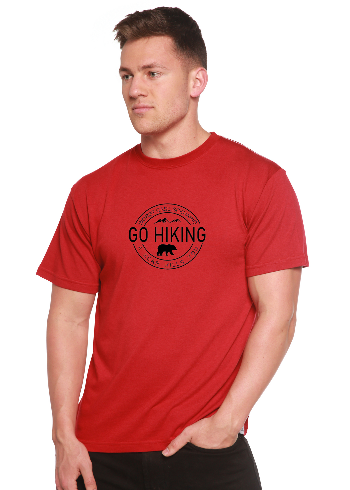 Go Hiking Men's Bamboo Graphic Tee