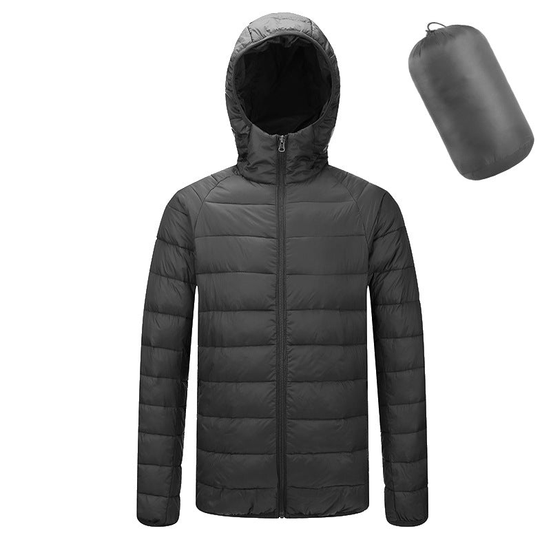 Men's Lightweight Zip Jacket, Hooded or Stand Collar
