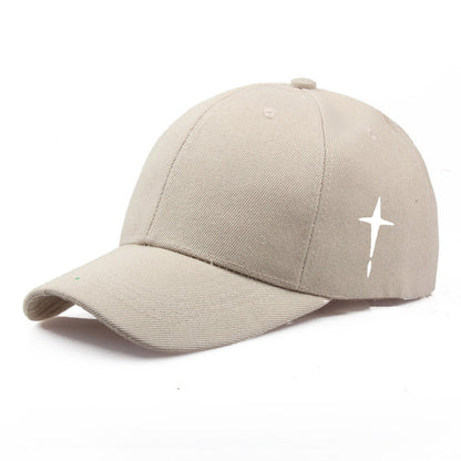 Men's Cross Print Cotton Baseball Cap