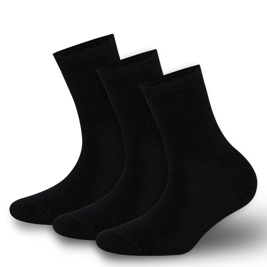 Women's Bamboo Crew Socks, 3-Pack