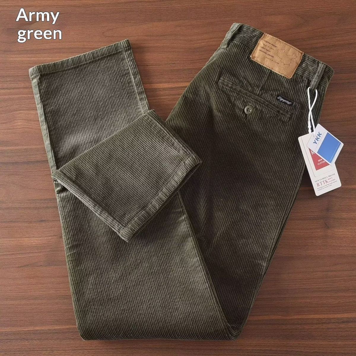 Men's Retro Straight-Leg Workwear Trousers