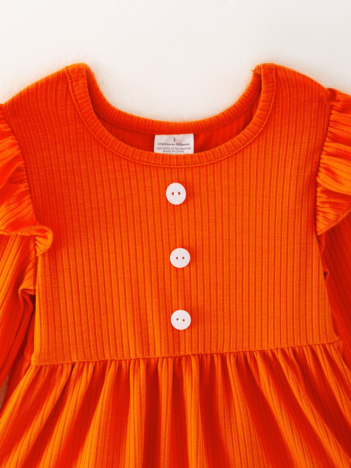 Girls' Pumpkin Print Two-Piece Set
