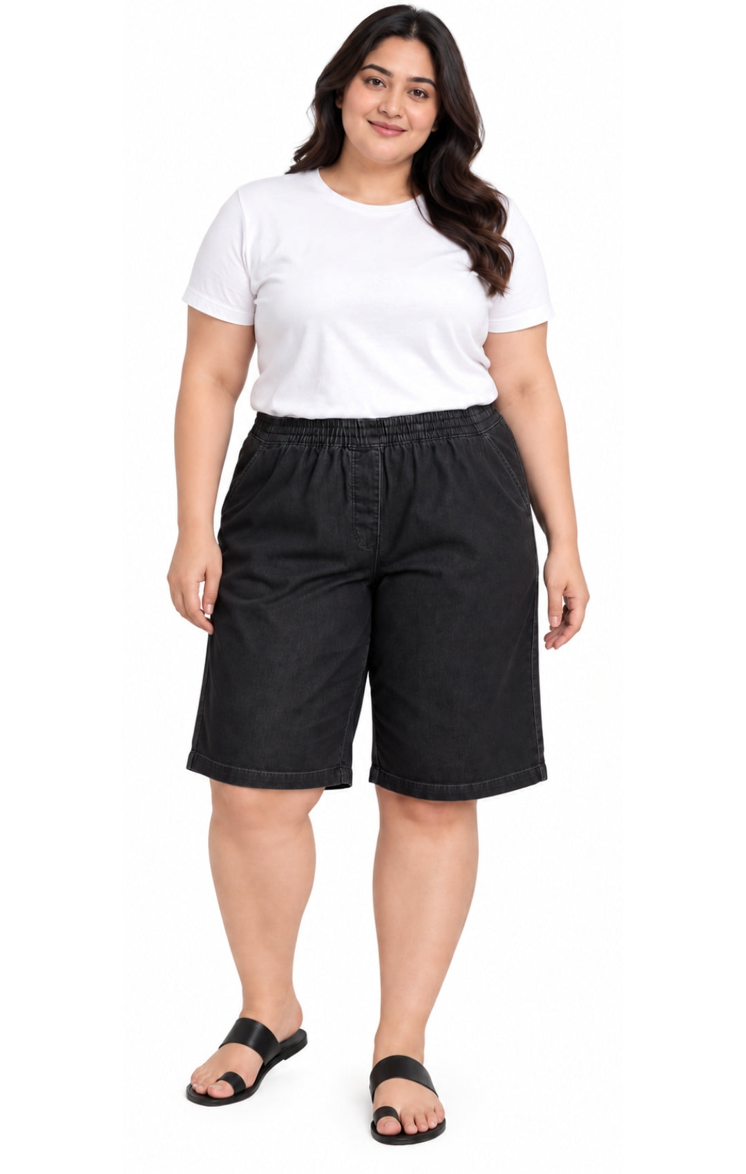 Women's Pull-On Bermuda Shorts – Denim & Twill