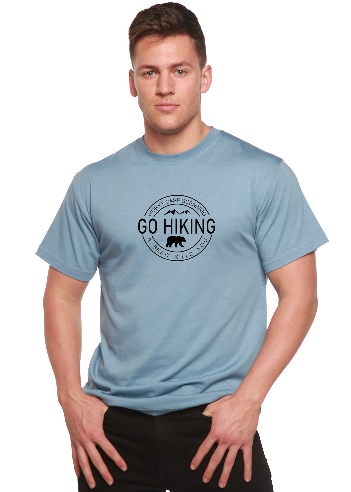 Go Hiking Men's Bamboo Graphic Tee