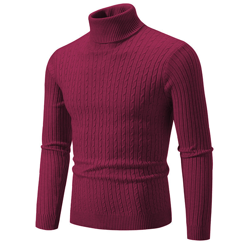 Men's Twist-Knit Pullover Sweater