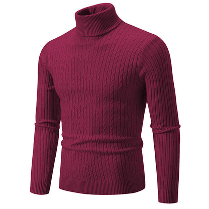 Men's Twist-Knit Pullover Sweater